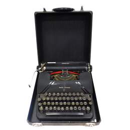 Vintage 1940s Smith Corona Sterling 4A Series Black Portable Manual Typewriter With Case alternative image