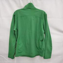 The North Face WM's Green & Grey Fleece Half Zip Pullover Size MM alternative image