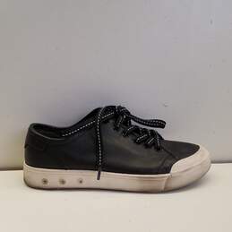 rag & bone Black Leather Lace Up Low Top Sneakers Women's Size 36