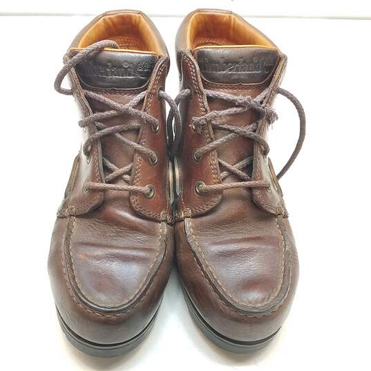 Timberland Leather Boat Deck Shoes Brown 6.5 image number 6