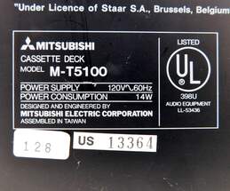 Mitsubishi Model M-T5100 Cassette Deck w/ Attached Power Cable alternative image