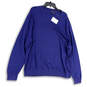 NWT Mens Blue Stretch Long Sleeve V-Neck Pullover Sweater Size XXL image number 4