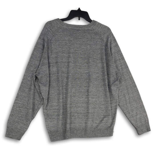 NWT Mens Gray Tight-Knit Crew Neck Long Sleeve Pullover Sweater Size XXL image number 2