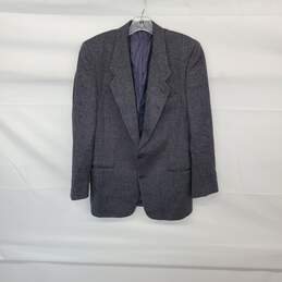 Vtg Men's Giorgio Armani Gray Wool Blend Blazer Coat Size 36 R