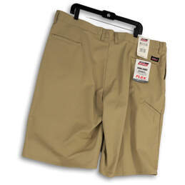 NWT Mens Beige Flat Front Pockets Relaxed Fit Chino Shorts Size 44 alternative image