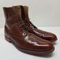 Grenson Men's Smooth Polished Brown Leather Boots Size 12 image number 1