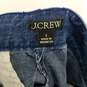 J. Crew Blue Cotton High Rise Pleated Short WM Size 2 NWT image number 3