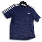 Mens Blue Short Sleeve Crew Neck Stretch Pullover T-Shirt Size Medium image number 4