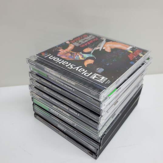 Playstation 1 - Lot of 8 Games - Driver 2 ECW Namco Racing DDR image number 4
