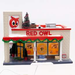 Department 56 Snow Village Red Owl Grocery Store Lighted Building 55303