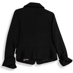 NWT Womens Black Kate Fit Flap Pocket Double Breasted Peacoat Size 10 alternative image
