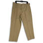NWT Mens Khaki Flat Front Straight Leg Chino Pants Size W36 L29 image number 1