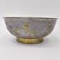 VTG Chinese Pewter Brass Outlay Cherry Blossom Bowl w/ Porcelain Ginger Jar image number 2