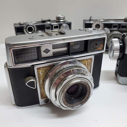 Lot of 4 Rangefinder Film Camera Bodies - Argus Minolta (For Parts) image number 6