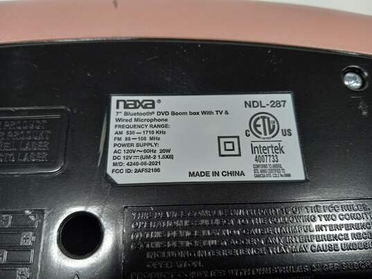 Naxa 7 Inch DVD Boombox W/ TV & Microphone image number 5