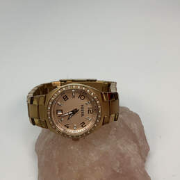 Designer Fossil AM-4508 Gold-Tone Stainless Steel Analog Wristwatch