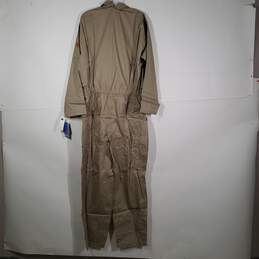 NWT Mens Flame Resistant Cotton Long Sleeve One-Piece Overalls Size Medium alternative image