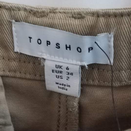 Topshop Women's Baggy Khakis Size 2 image number 3