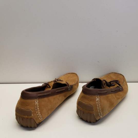 UGG 1090212 Bel-Air Tan Nubuck Leather Venetian Moccasins Loafers Shoes Men's Size 12 M image number 3