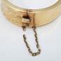 14K Gold Chiseled Hinge Bangle Bracelet Damage 38.4g image number 3