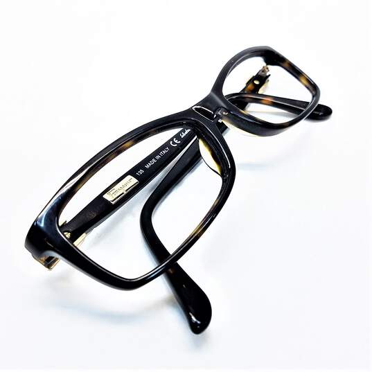 Salvatore Ferragamo Tortoise Rectangle Eyeglasses image number 1
