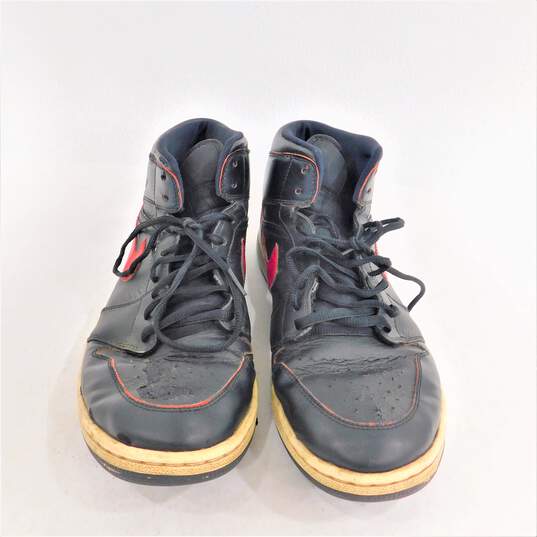 Jordan 1 Retro Mid Black Team Red Men's Shoe Size 11.5 image number 1
