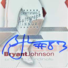 2003 Bryant Johnson Topps Finest Rookie Autograph /999 Arizona Cardinals alternative image