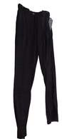 NWT Mens Black Flat Front Straight Leg Pockets Formal Dress Pants image number 3