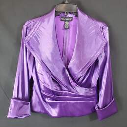 Cachet Women Purple Blouse SZ 4 alternative image