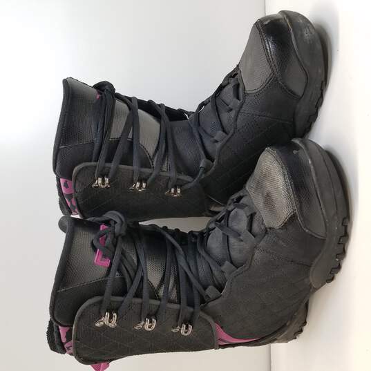 Triple Nickel Snow Boots Black Purple Womens Size 9 image number 3