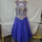 Aspeed Blue Sleeveless Formal Beaded Maxi Ball Gown Prom Dress XXL image number 1