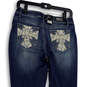 NWT Womens Blue Medium Wash Pockets Denim Silm Bootcut Leg Jeans Size 6 image number 4