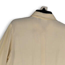 NWT Womens Ivory Spread Collar Long Sleeve Button-Up Shirt Size 1 alternative image