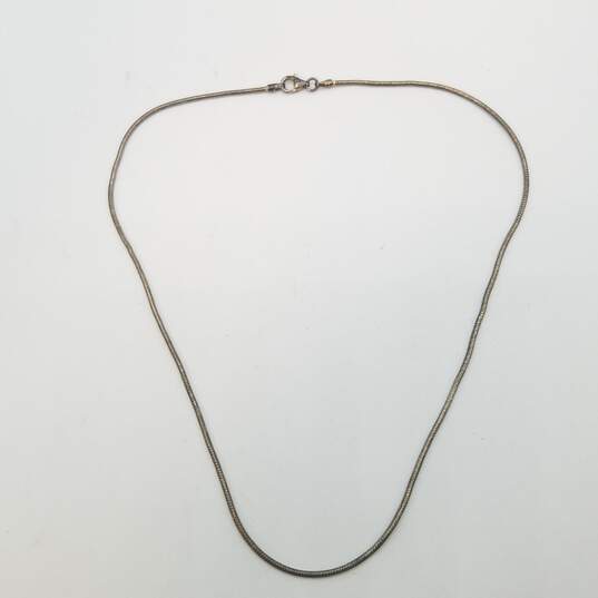 Sterling Silver Snake Chain Necklace 6.7g image number 4