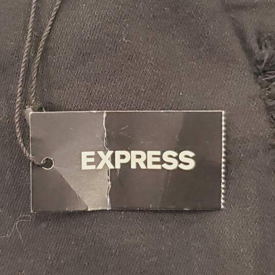 Express Women Black Distressed Jeans Sz10R NWT image number 6