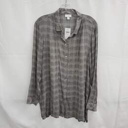 J. Jill Barely Pow Full Button Up Blouse Shirt NWT Petite Size LP