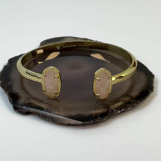 Designer Kendra Scott Gold-Tone Elton Fashionable Cuff Bracelet image number 1