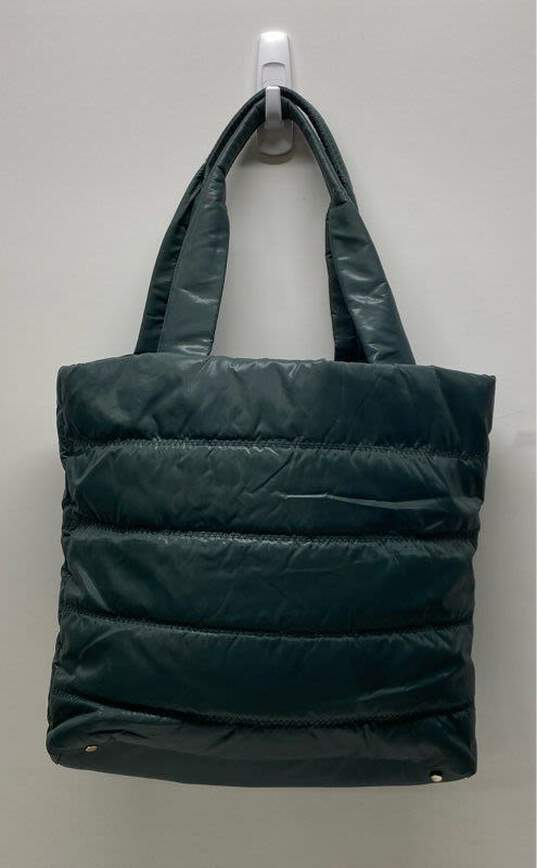 Kate Spade Puffer Nylon Tote Green image number 2