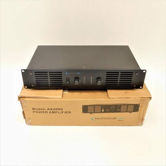 Technical Pro AX2000 2-Channel 2000 Watt Professional Power Amplifier Rackmount image number 1
