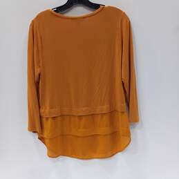 Michael  Kors Women's Orange Layered Blouse Size M alternative image