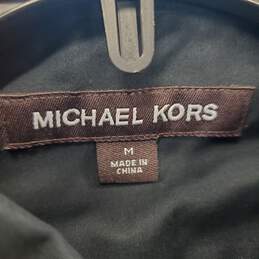 Michael Kors Men Black Button Up Shirt M NWT
