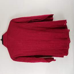 Chico's Women Red Button Up Long Sleeve XS NWT alternative image