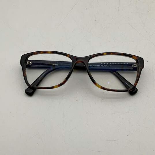 Womens HC6068 5120 Brown And Gold Tortoise Cat-Eye Reading Glasses With Case image number 2