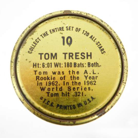 1964 Tom Tresh Topps Coins # 10 New York Yankees image number 2