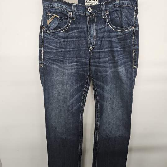 Ariat Relaxed Boot Cut Blue Jeans image number 1