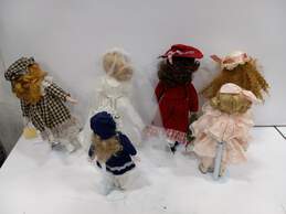 6 Assorted Porcelain Dolls Collection alternative image