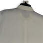 Womens White Short Sleeve Collared Button Front Blouse Top Size PM image number 4