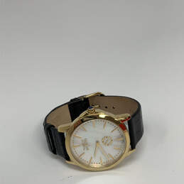 Designer Invicta Gold-Tone 5108 Quartz Leather Strap Analog Wristwatch