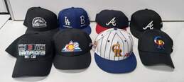 Bundle of 8 Assorted MLB Baseball Caps