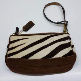 Vintage Coach Zebra Print Calf Hair Handbag alternative image